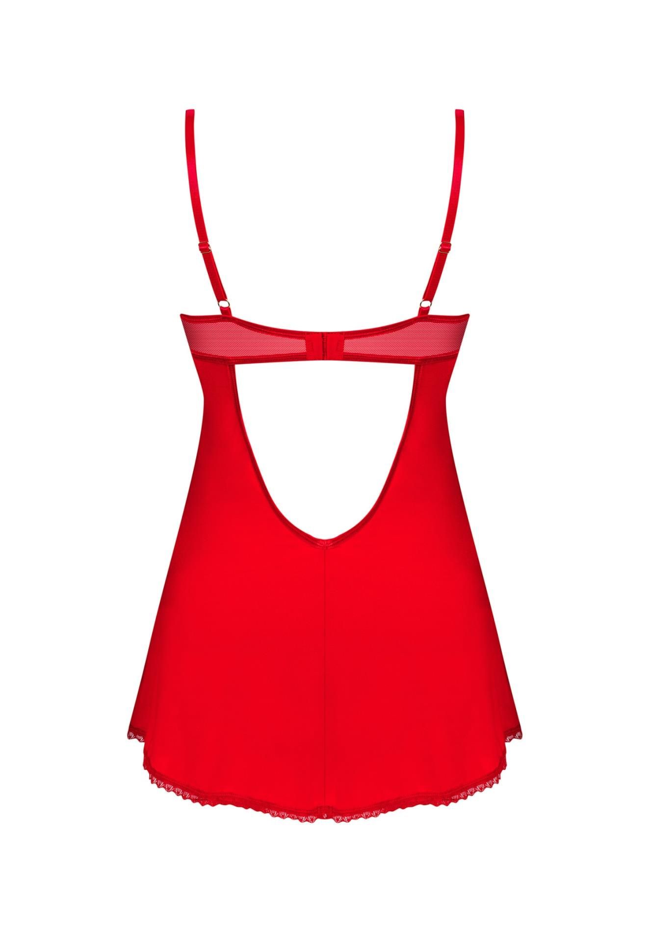 Эротический комплект белья Obsessive Ingridia, XL/2XL (красный)