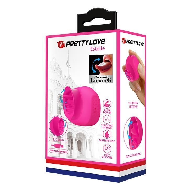 Вибратор для клитора Pretty Love Estelle, 4,2 см (розовый)