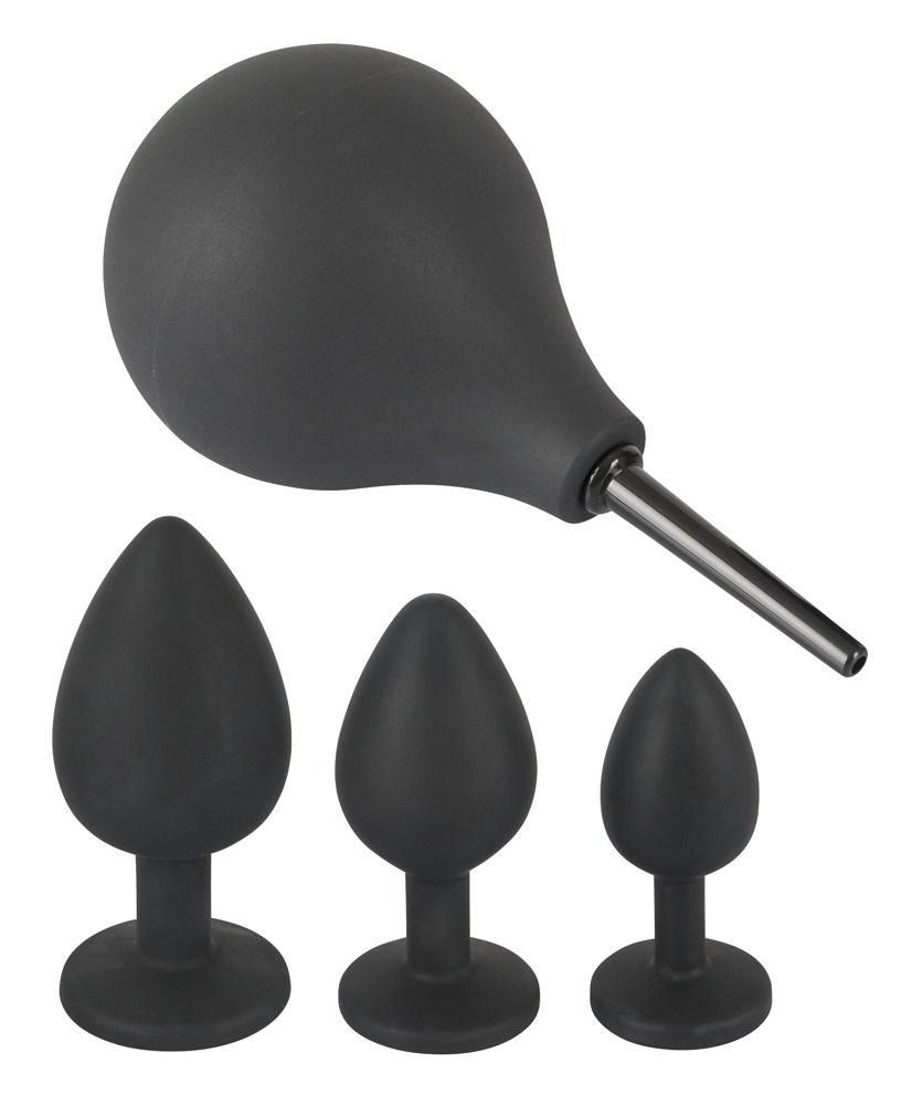 Набір для анальної стимуляції Orion Black Velvets Anal Kit, 4 шт (чорний)