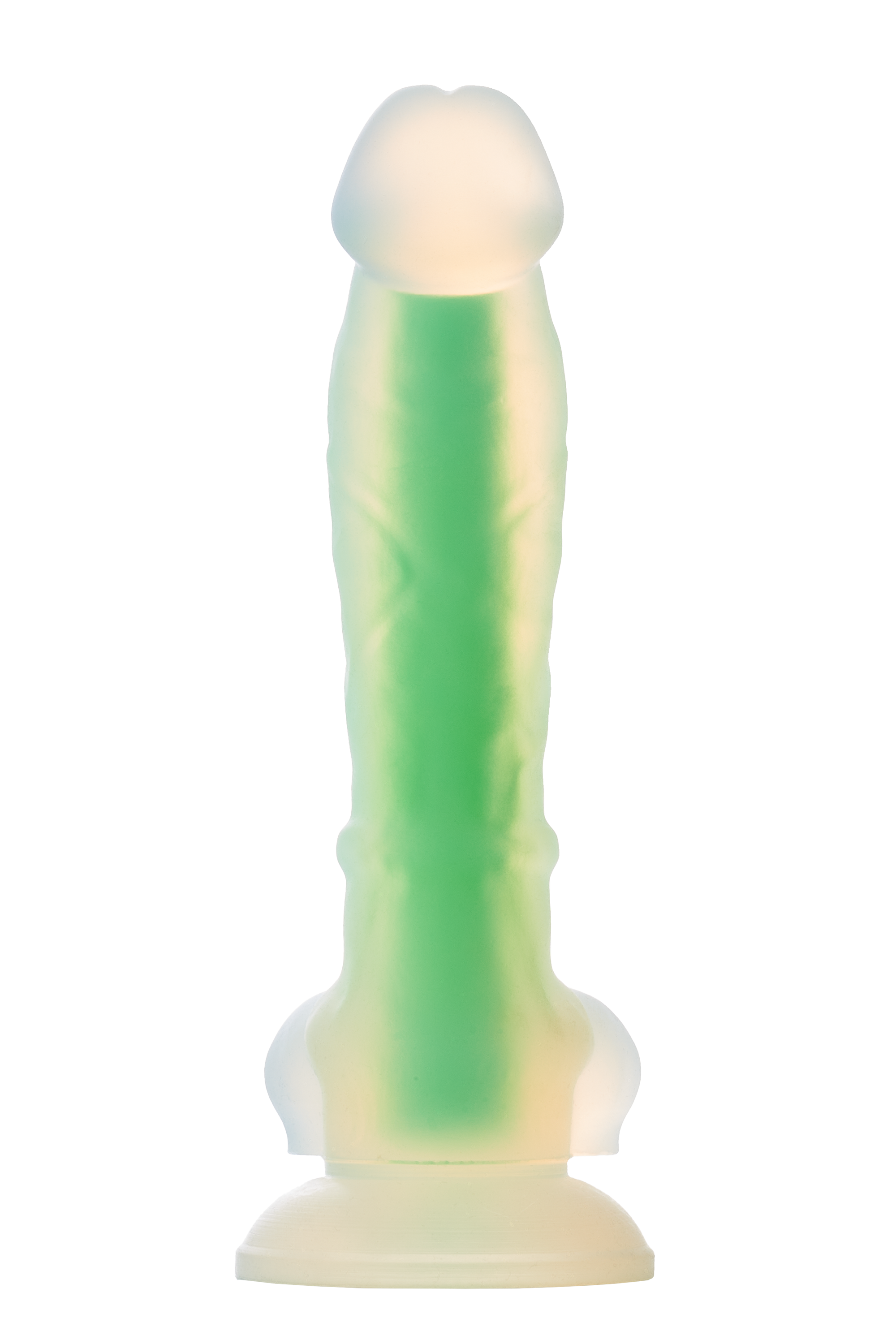 Фаллоимитатор Radiant Glow In The Dark Soft, 17,5 см (зеленый)