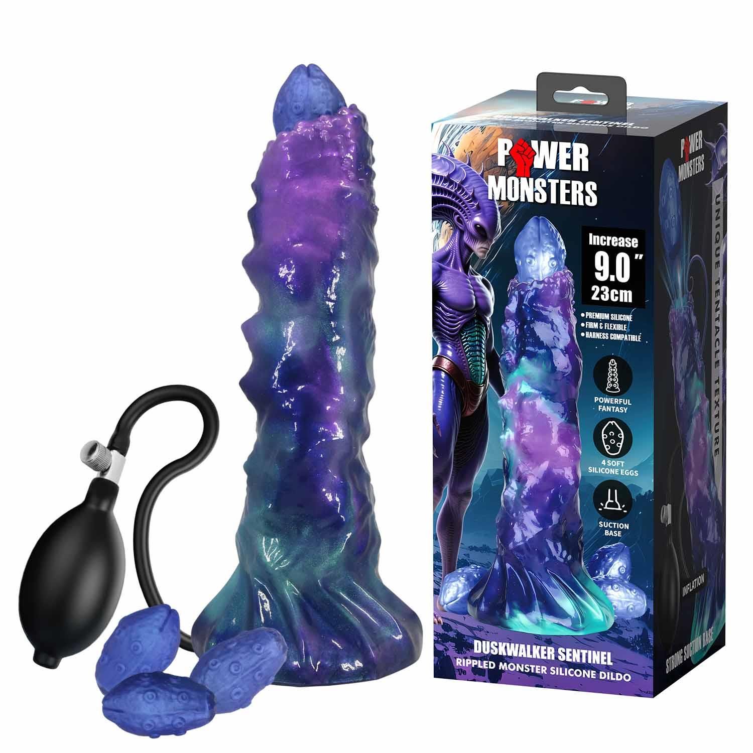 Фаллоимитатор Power Monsters DuskWalker Sentinel, 23 см (мульти)