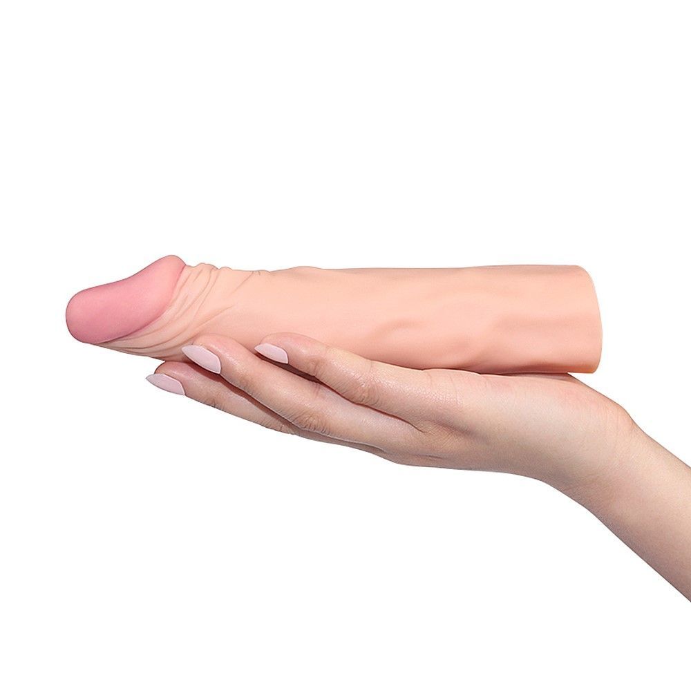 Насадка на пенис Lovetoy Pleasure X-Tender Series, 18,5 см (телесный)