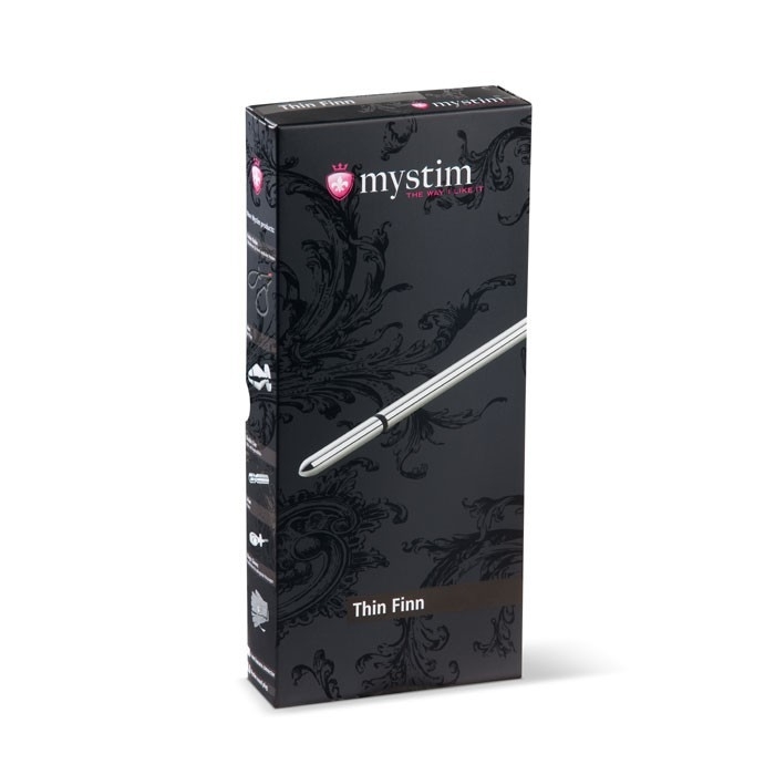 Уретральний стимулятор Mystim Thin Finn, 25 см (сріблястий)