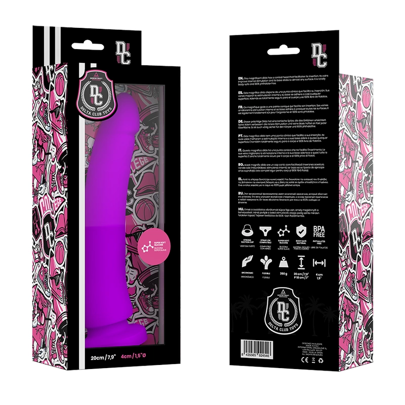 Фаллоимитатор Delta Club Lilac, 20 см (фиолетовый)