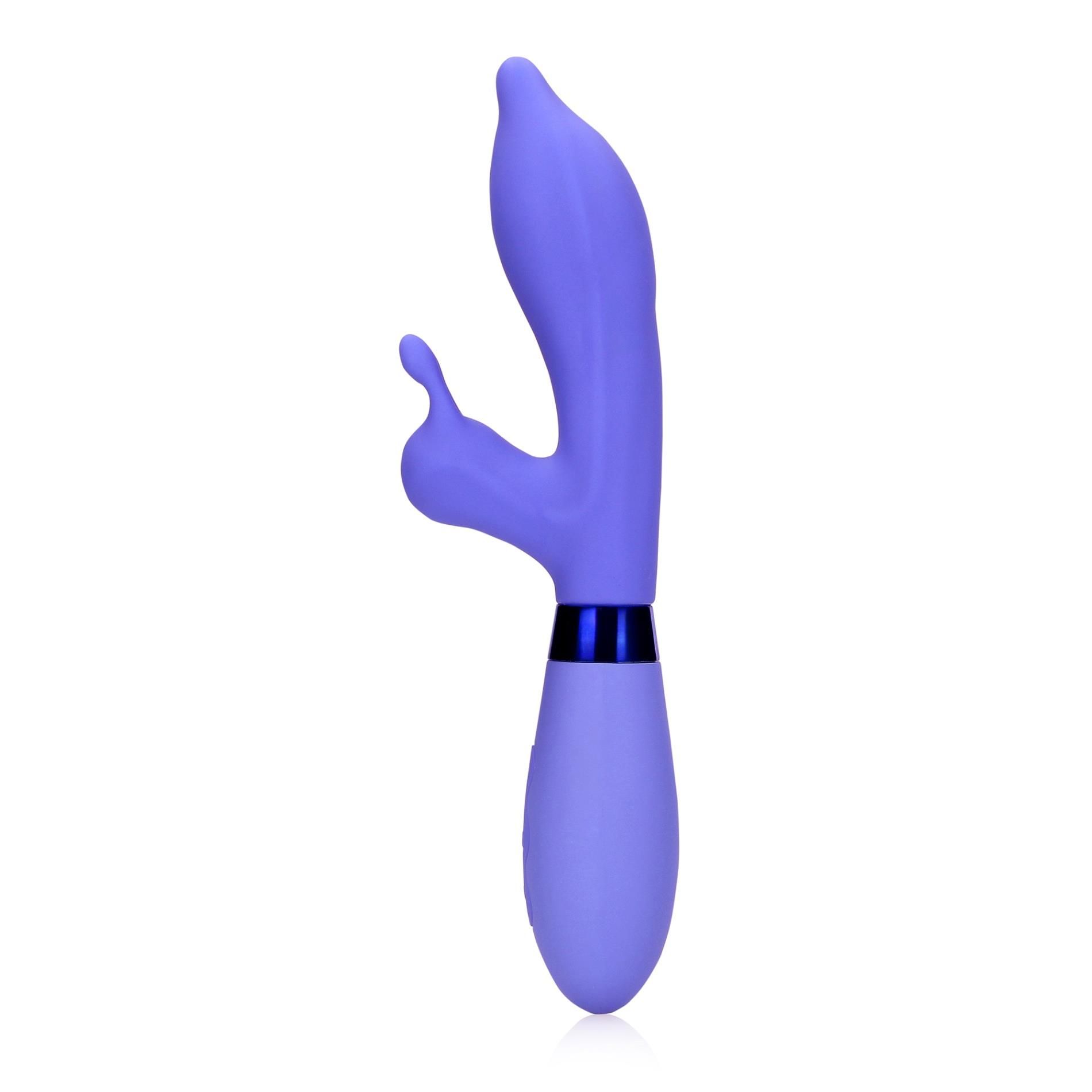Вибратор-кролик Loveline Pointed, 22 см (фиолетовый)