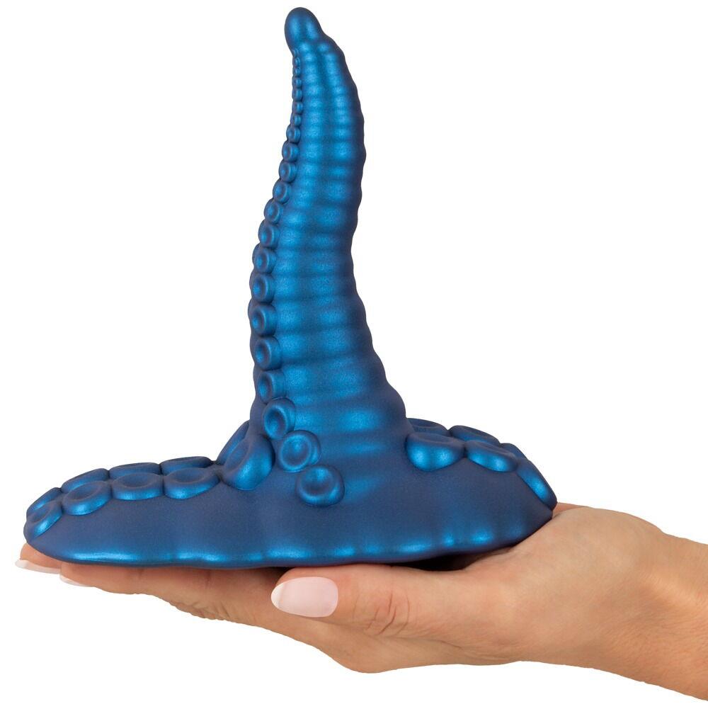 Вибратор Beasty Cocks Tentacl, 14.8 см (синий)