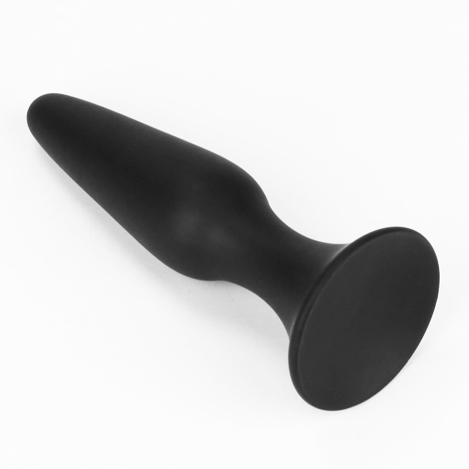 Korek analny LoveToy Lure Me Butt Plug Slim, 11,5 cm (czarny)
