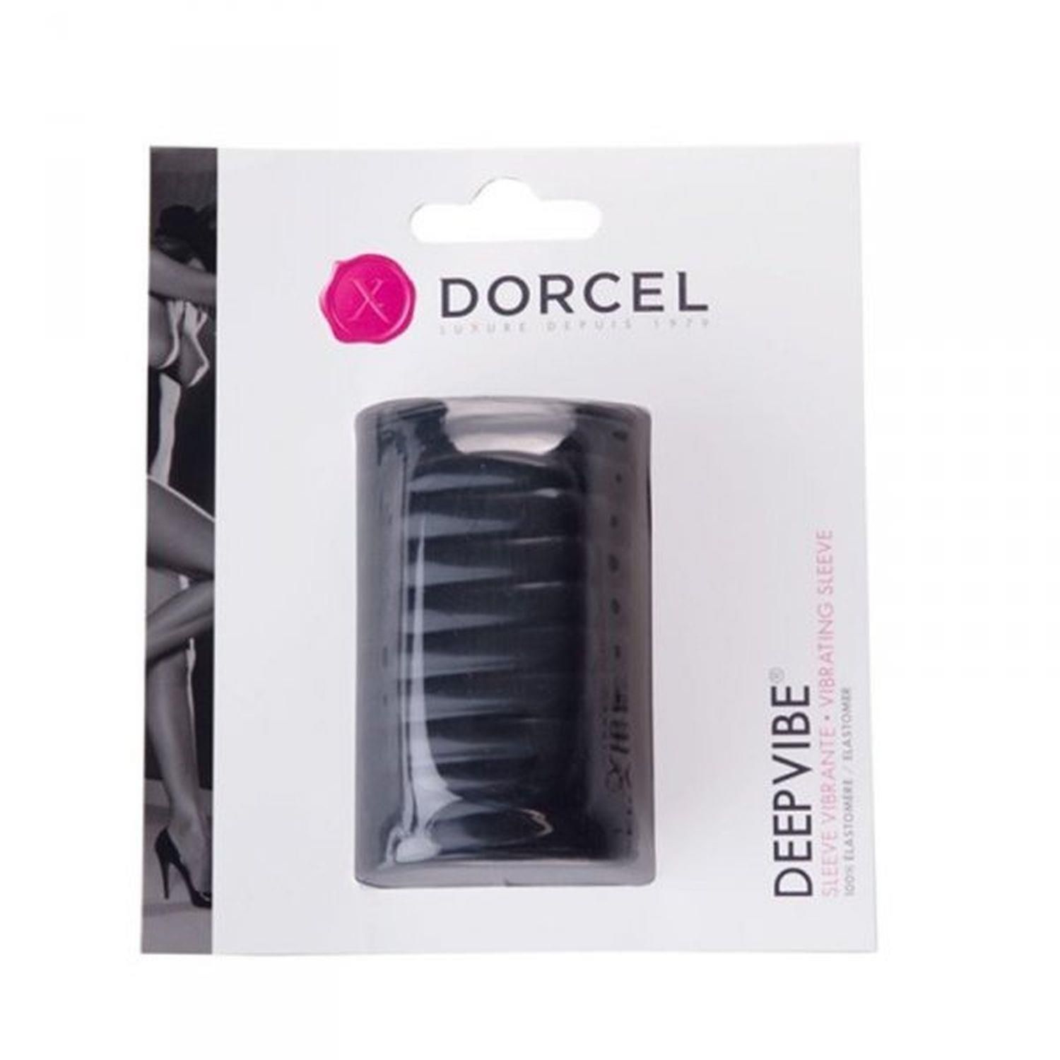 Насадка на пенис Dorcel Deepvibe, 7 см (черный)