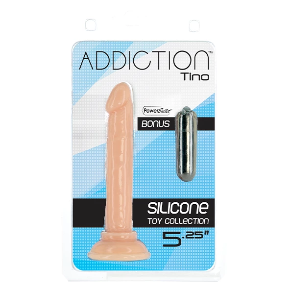 Фаллоимитатор Addiction Tino, 13.3 см (телесный)
