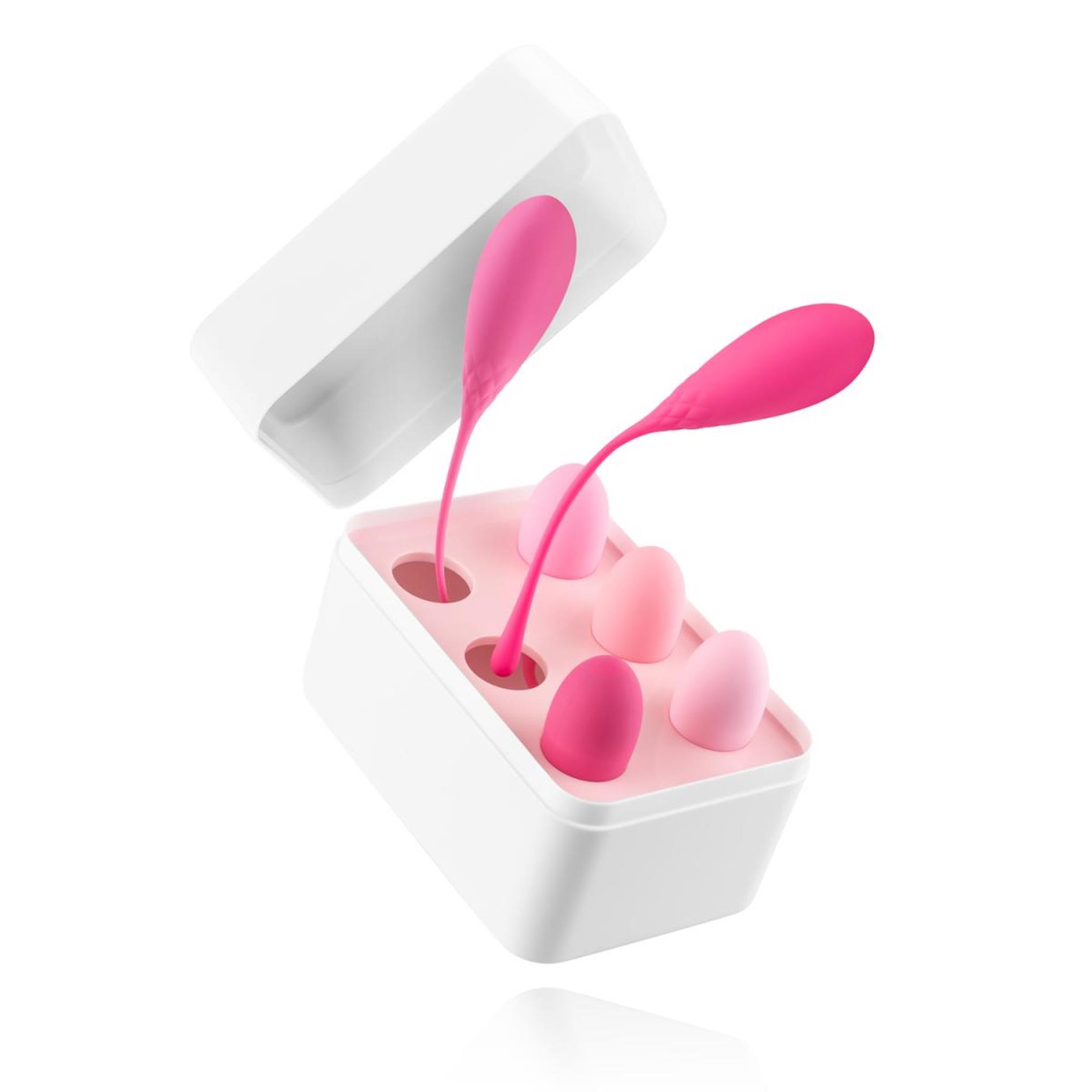 Набір вагінальних кульок Teazers Kegel Balls Set, 6 шт (рожевий)