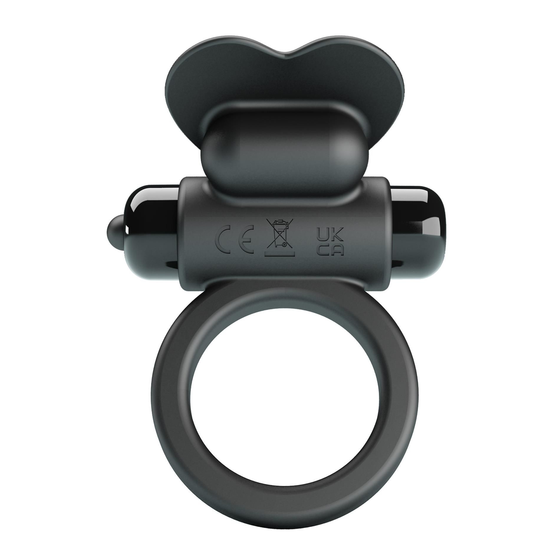 Виброкольцо Pretty Love Vibrant Penis Ring Debonaire, 8,5 см (черный)