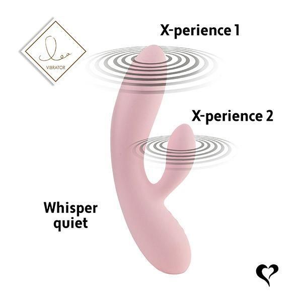 Вибратор-кролик FeelzToys Lea, 20,2 см (светло-розовый)