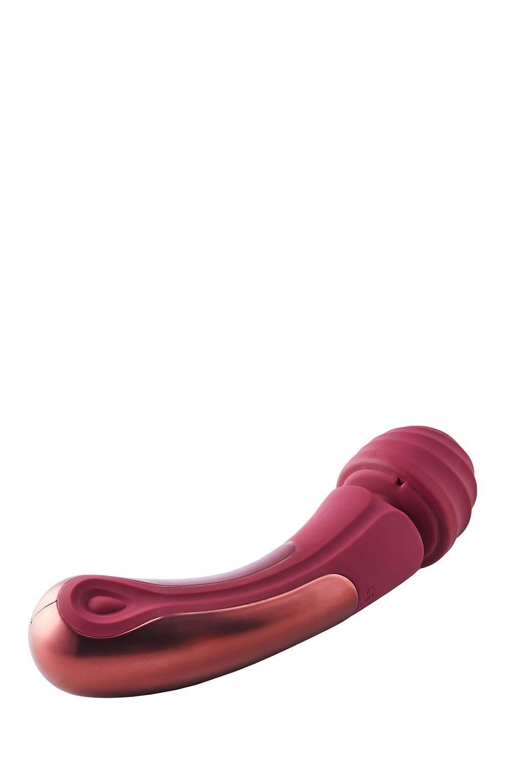 Вибромассажер Dream Toys Dinky Curved Wand Jacky O, 23 см (бордовый)
