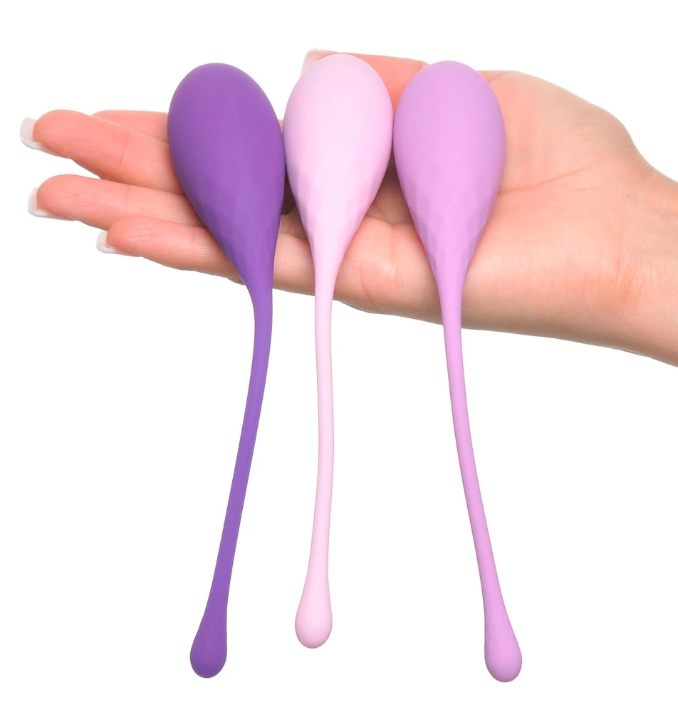Набор вагинальных шариков Pipedream Kegel Train-Her Set, 3 шт (фиолетовый)