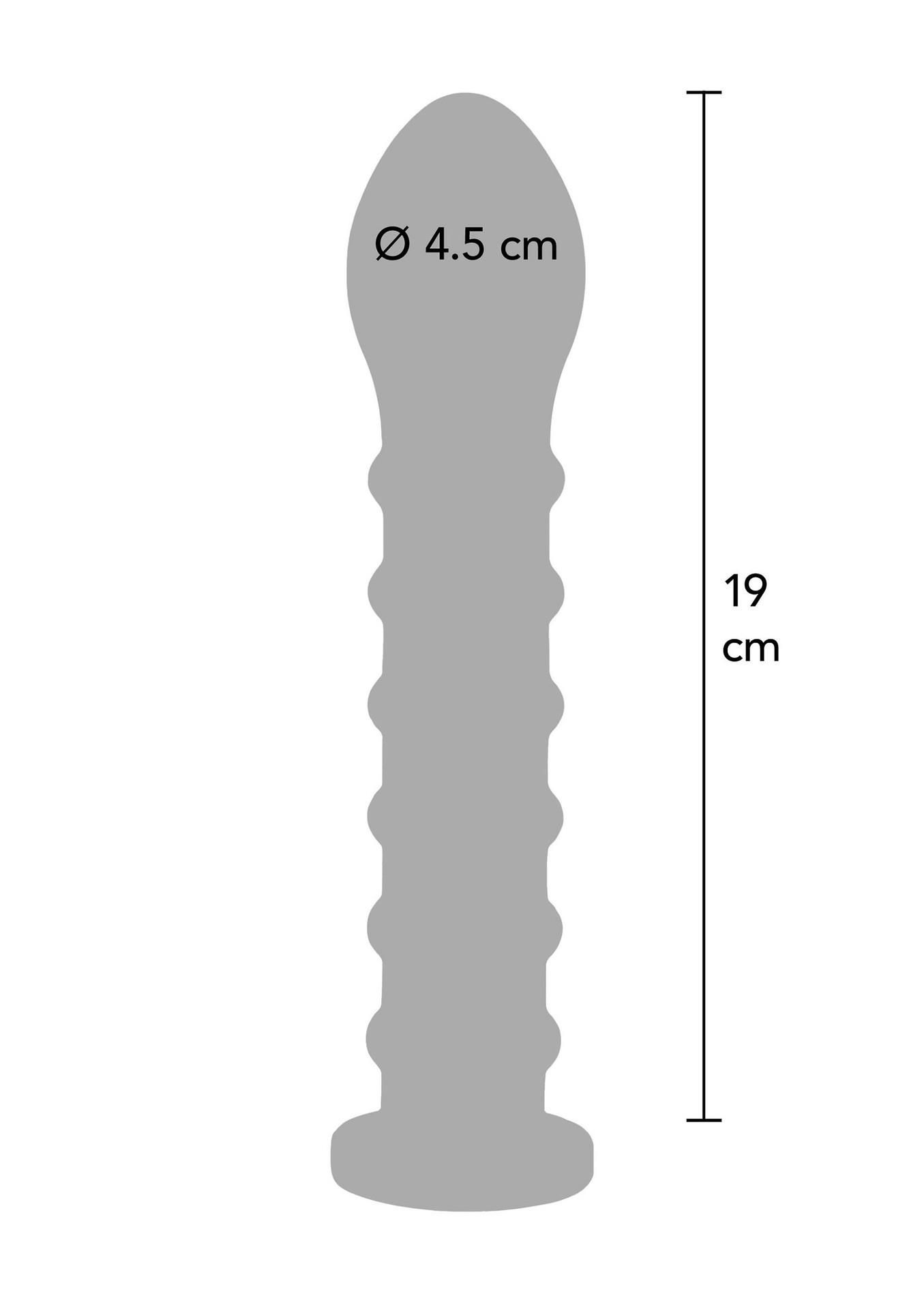 Фаллоимитатор Hidden Desire Ribbed Dong Easy-Lock, 19 см (черный)