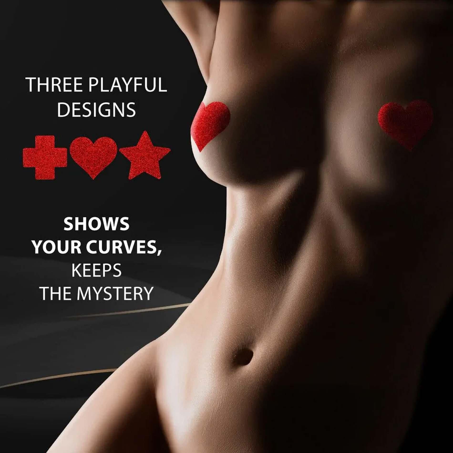 Накладки на соски Le Désir Le Desir Nipple Cover Set (красный)