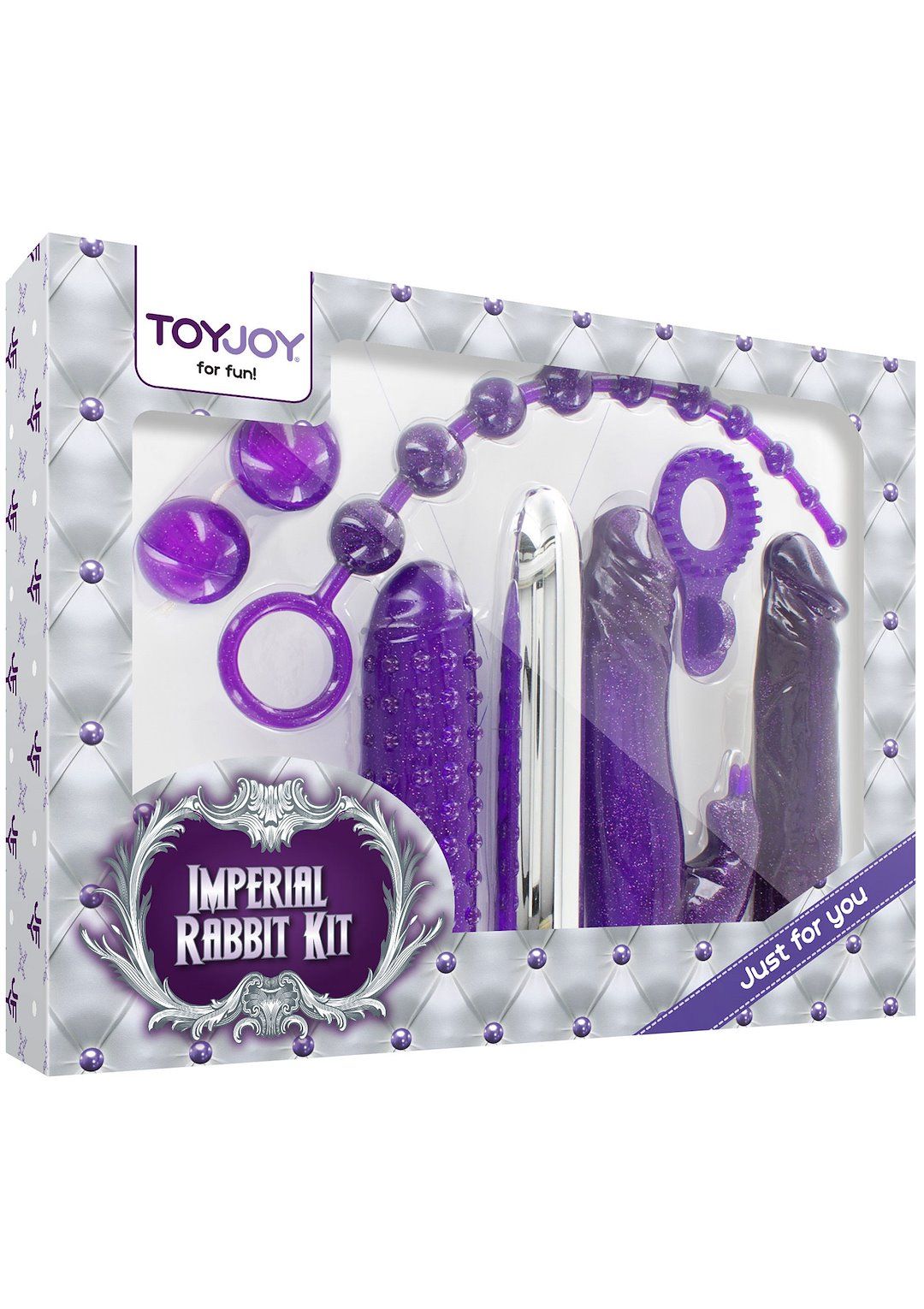 Набір ToyJoy Imperial Rabbit Kit, 7 предметів (фіолетовий)