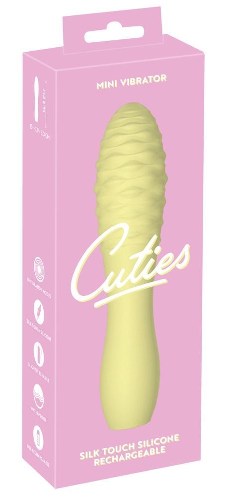 Мини-вибратор Cuties Mini Vibrator, 14,2 см (желтый)