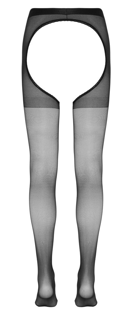 Колготки Cottelli Collection Strumpfhose Ouvert Crotchless Tights, L/XL (черный)