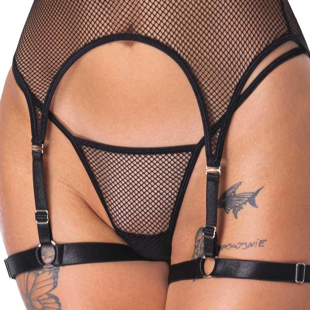 Эротический комплект Bad Kitty, XL (черный)