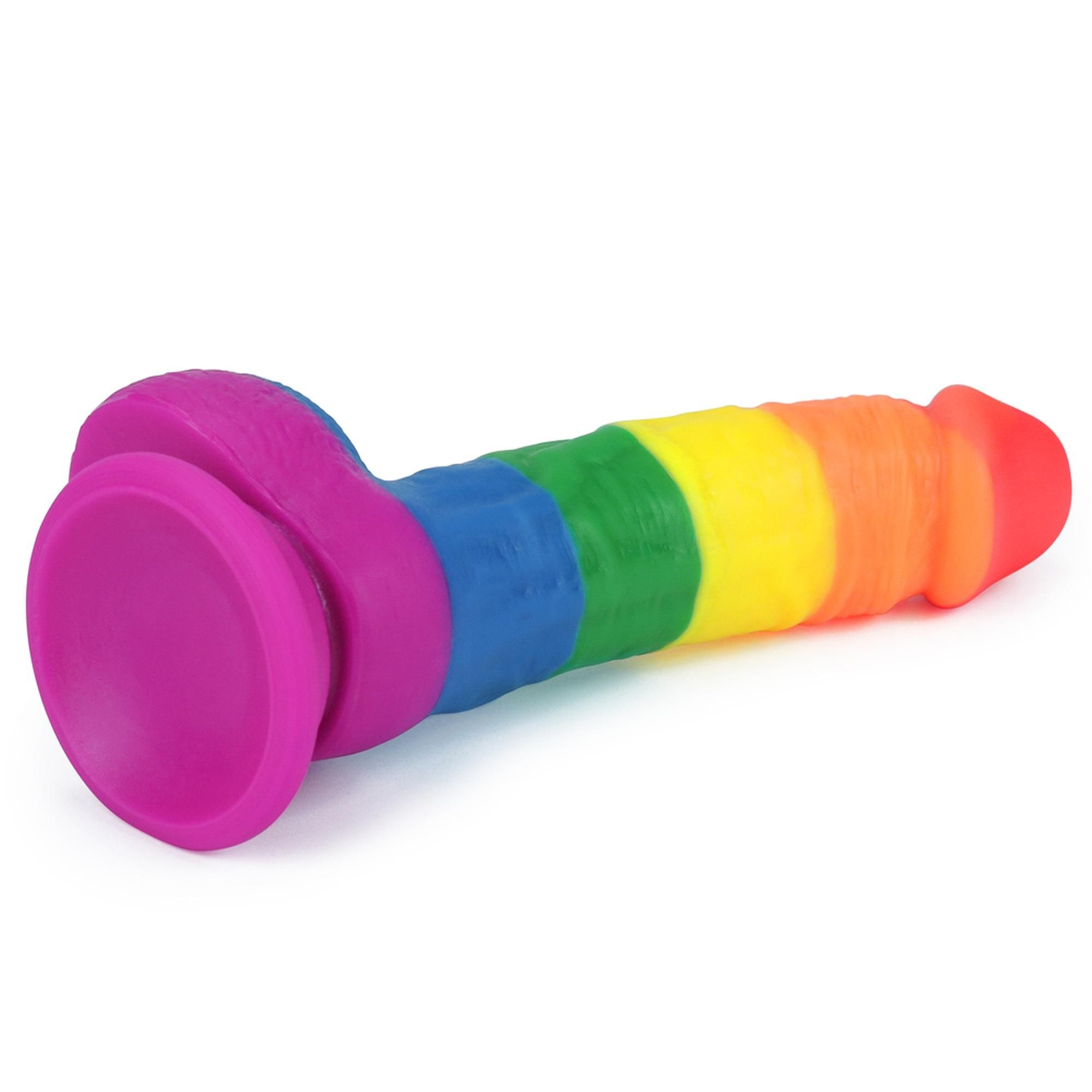 Фаллоимитатор LoveToy Prider Dildo 8", 20.5 см (радужный)