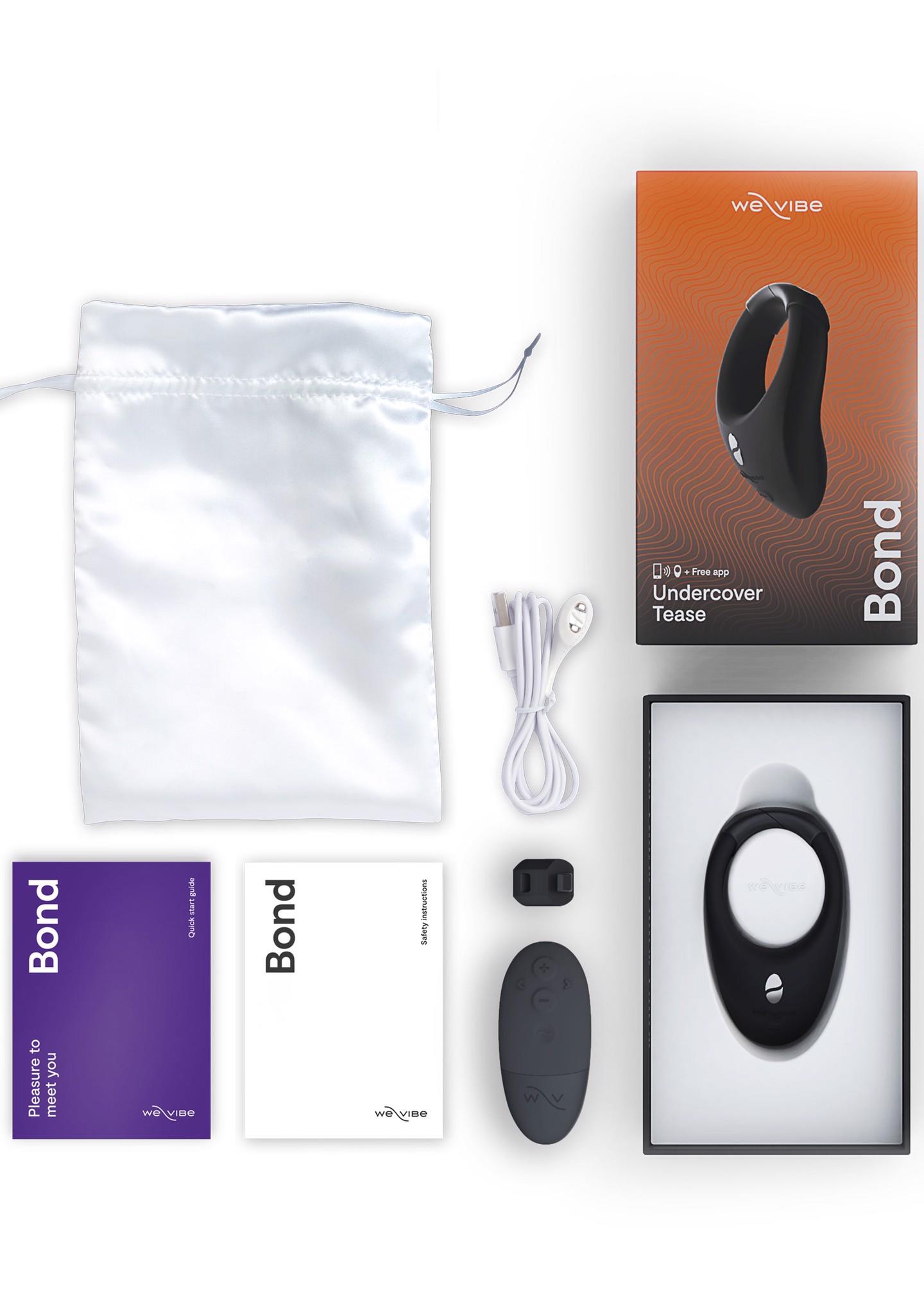Эрекционное кольцо We-Vibe Bond (черный)