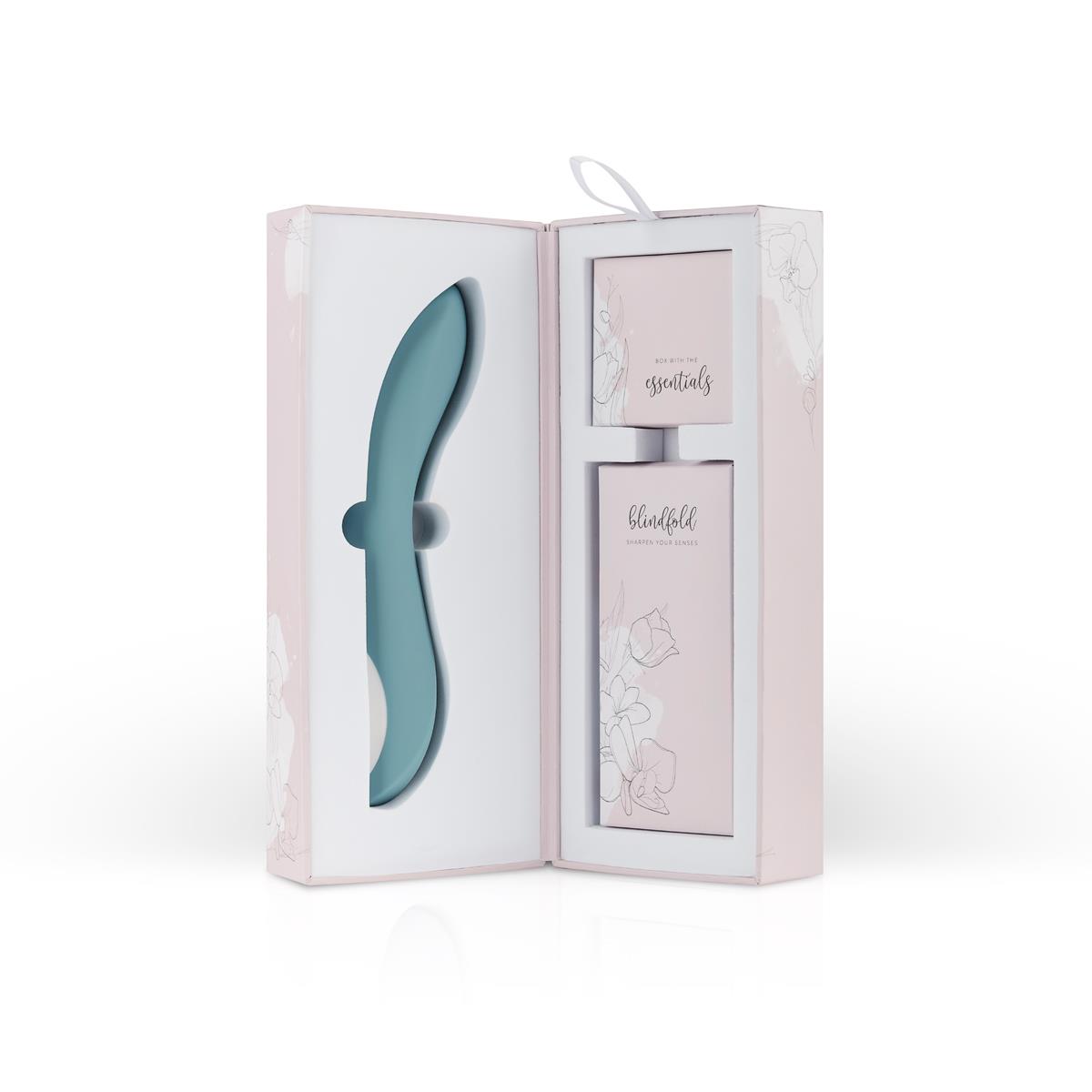 Вибратор Bloom Rose G-Spot, 20 см (голубой)