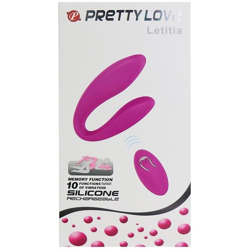 Вібратор Pretty Love Letitia Stimulator, 10.3 см (фіолетовий)