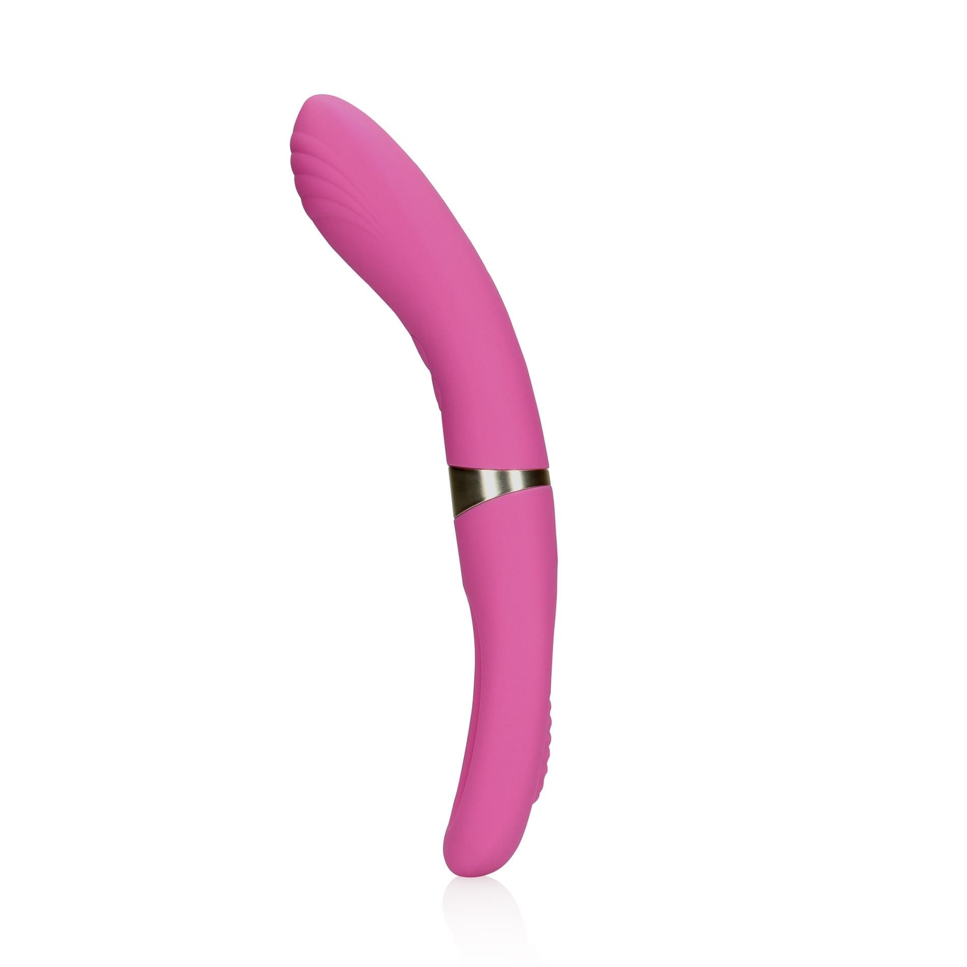 Вибратор Loveline Double Sided Flapping and G-Spot, 24 см (розовый)