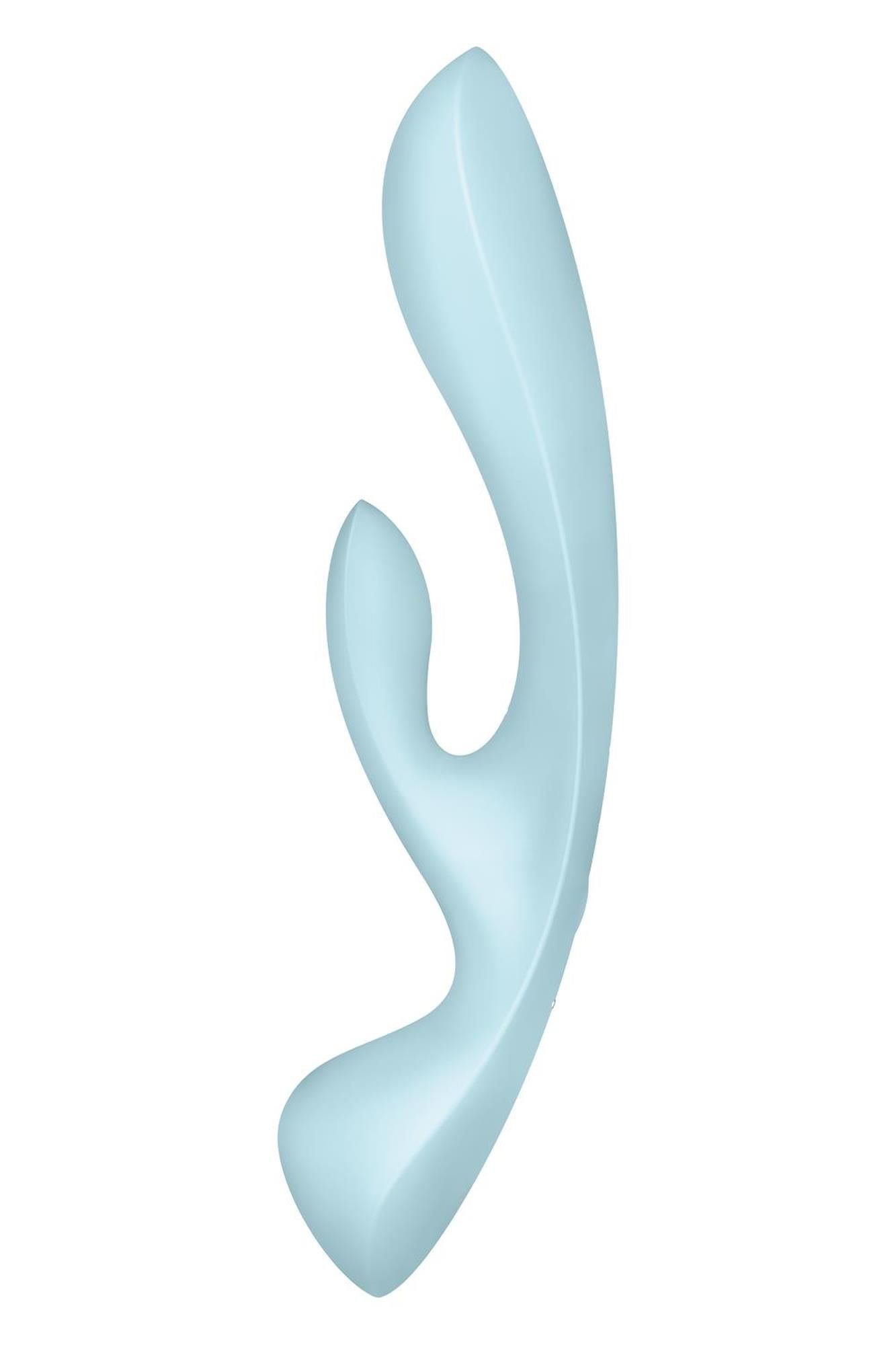 Вібратор кролик Satisfyer Triple Oh, 24 см (блакитний)