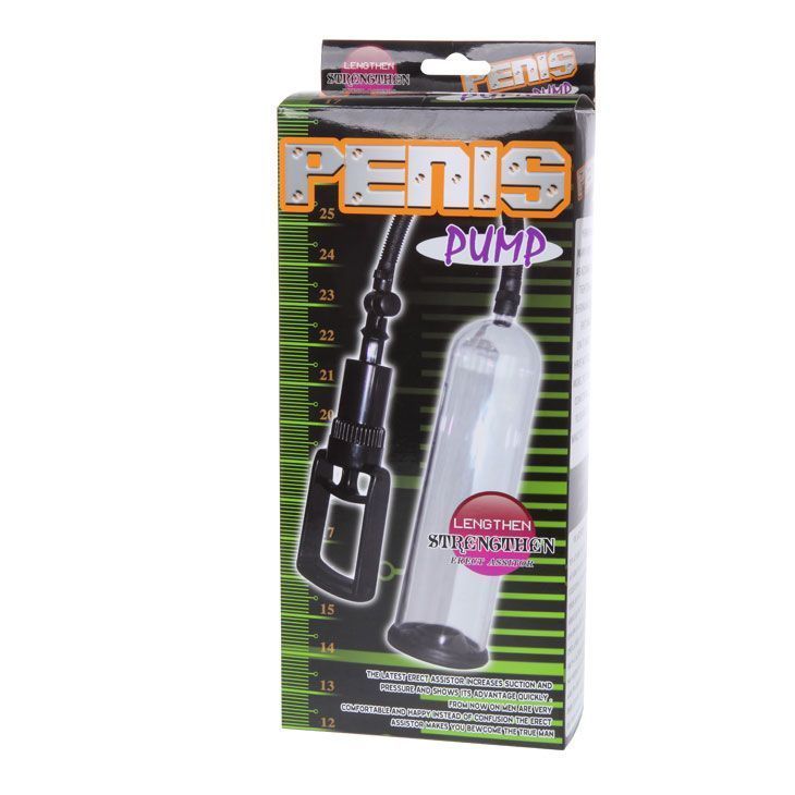 Помпа для пениса с насадками Penis Pump, 19 см (прозрачный)