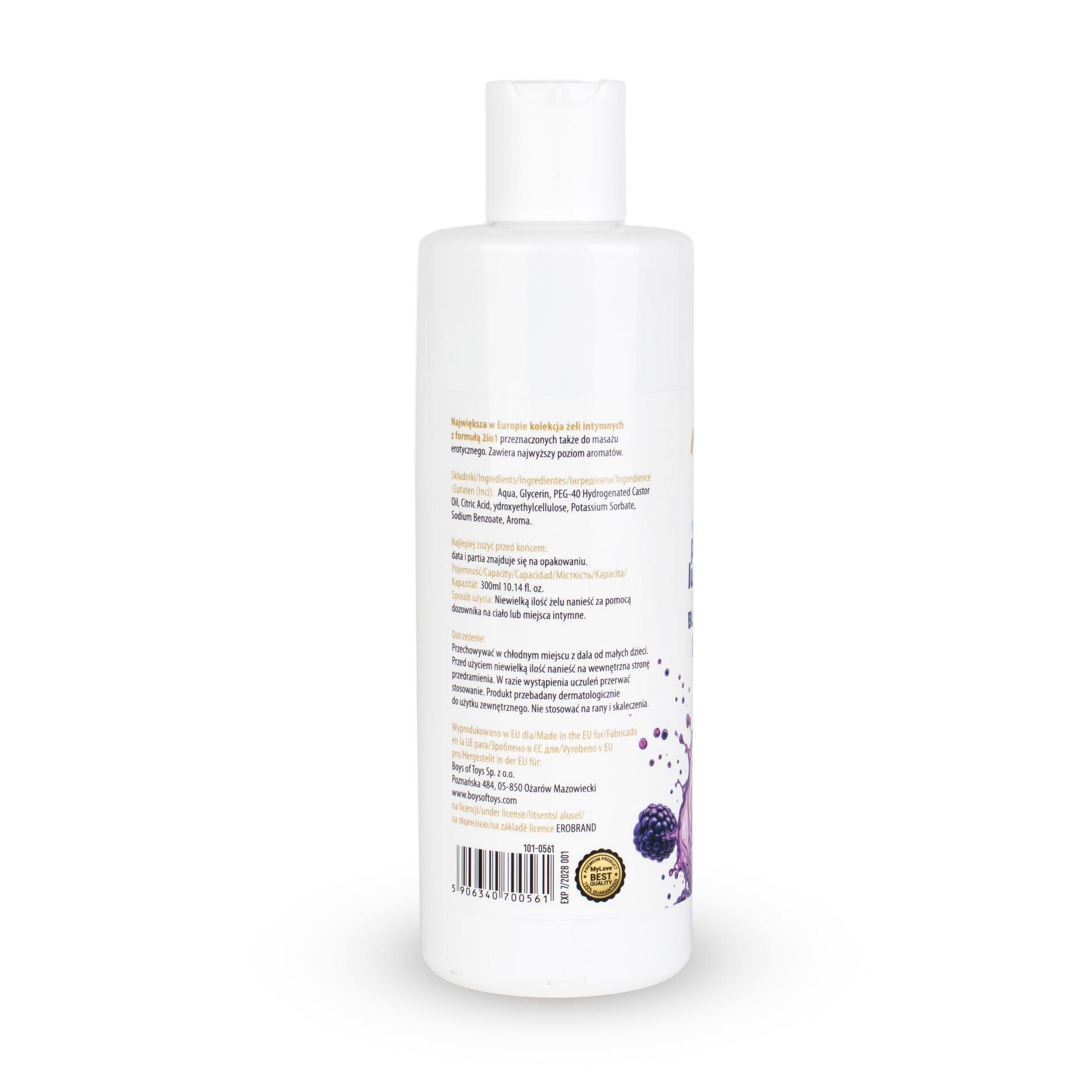 Лубрикант MyLove Aroma Series Intim&Massage 2in1 Blackberry, 300 мл