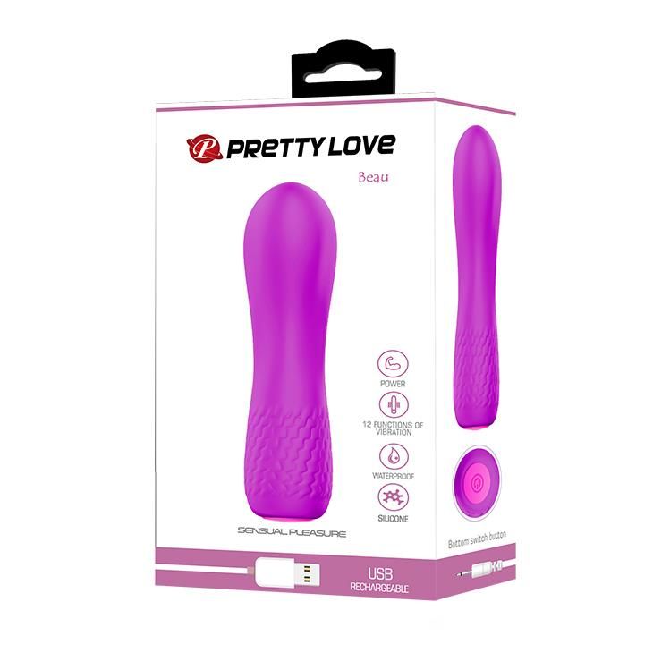 Вибратор Pretty Love Beau, 11,9 см (фиолетовый)