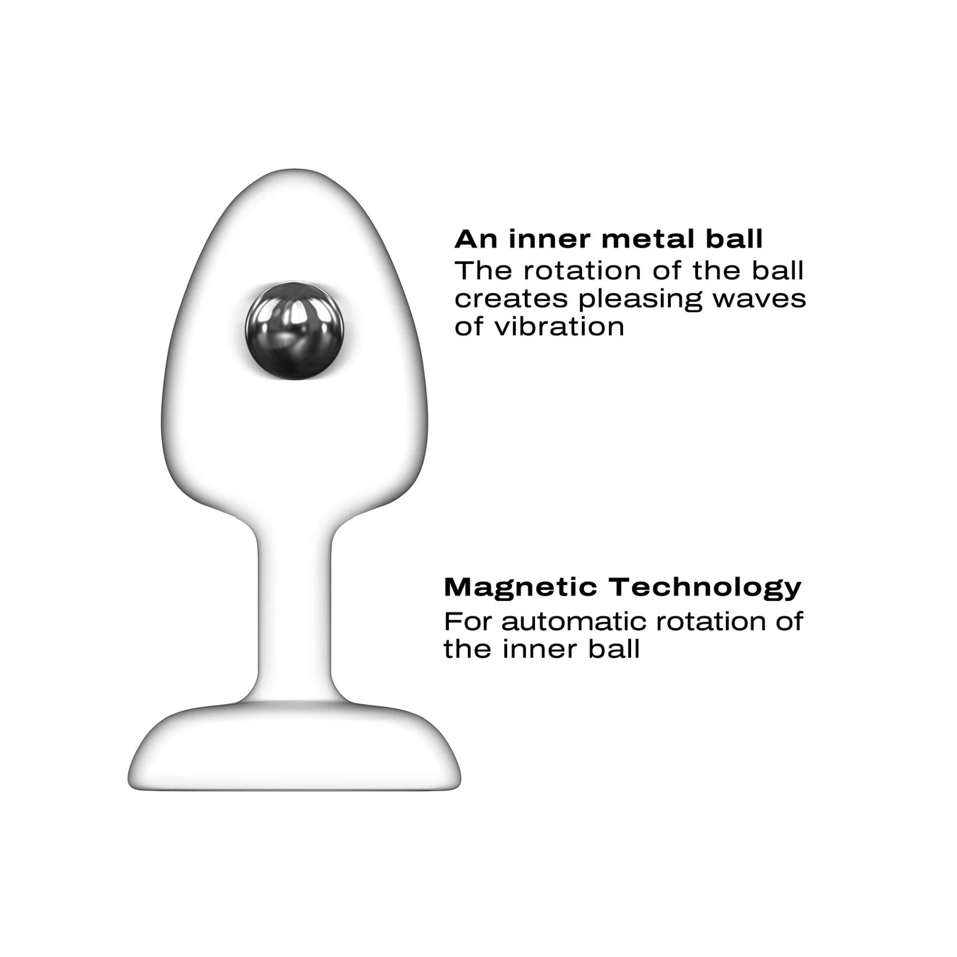 Korek analny Dorcel Geisha Plug Infinite L, 9.3 cm (czarny)