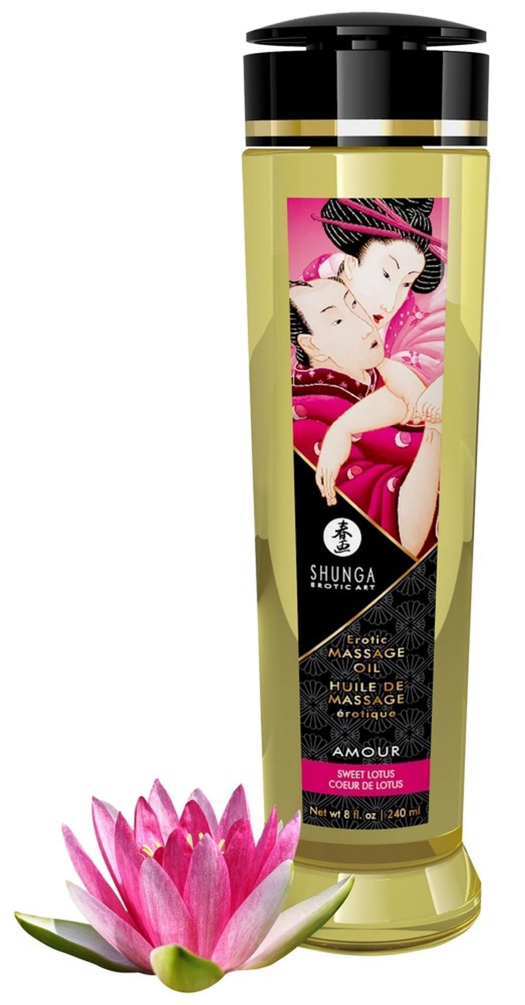 Массажное масло Shunga Erotic Sweet Lotus, 240 мл
