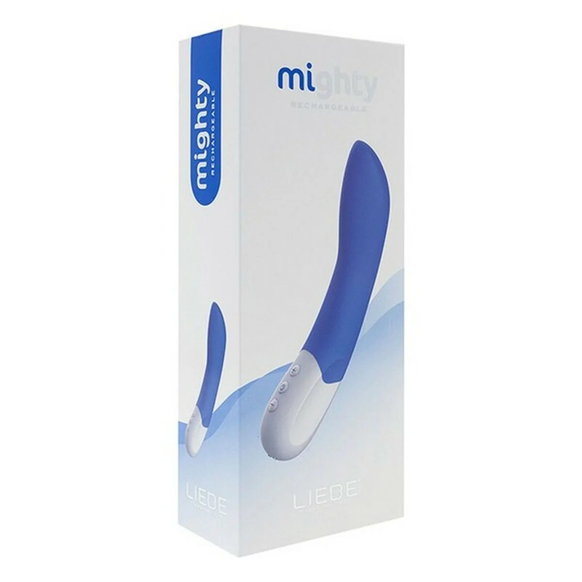 Вибратор Liebe Pleasure Toys Mighty Rechargeable, 21.5 см (синий)