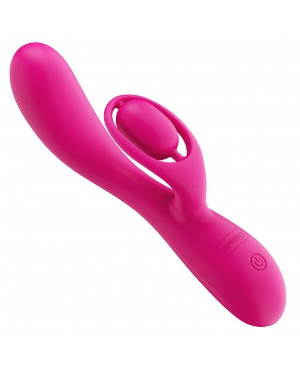 Wibrator królik Lovetoy L'Allure Swirl, 19.5 cm (różowy)