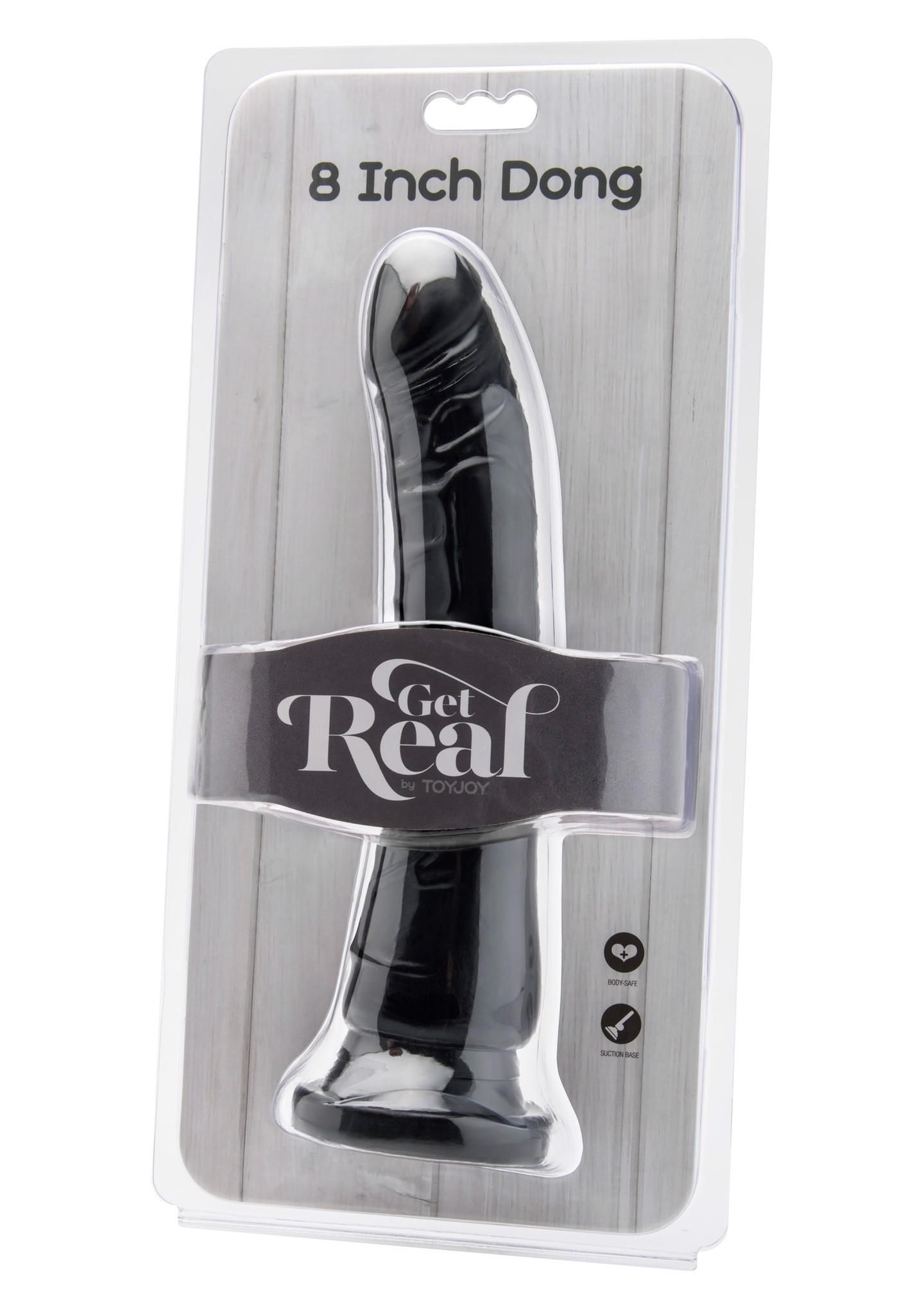 Dildo ToyJoy Dong 8 inch, 20.5 cm (czarny)
