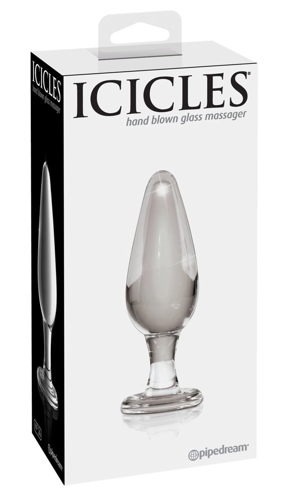 Korek analny Pipedream Icicles No.26, 11.4 cm (przezroczysty)