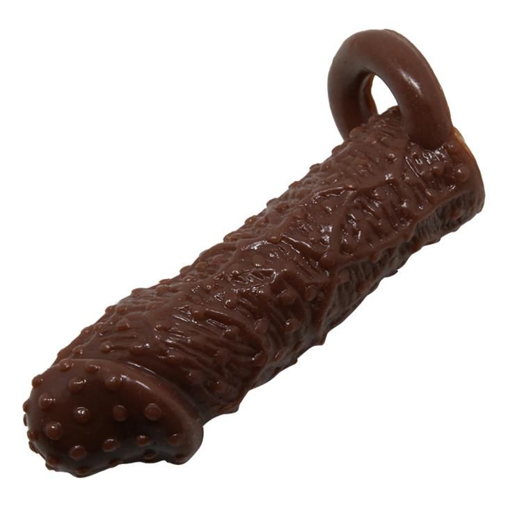Nasadka na penisa Baile Brave Man Extension, 13 cm (brązowy)