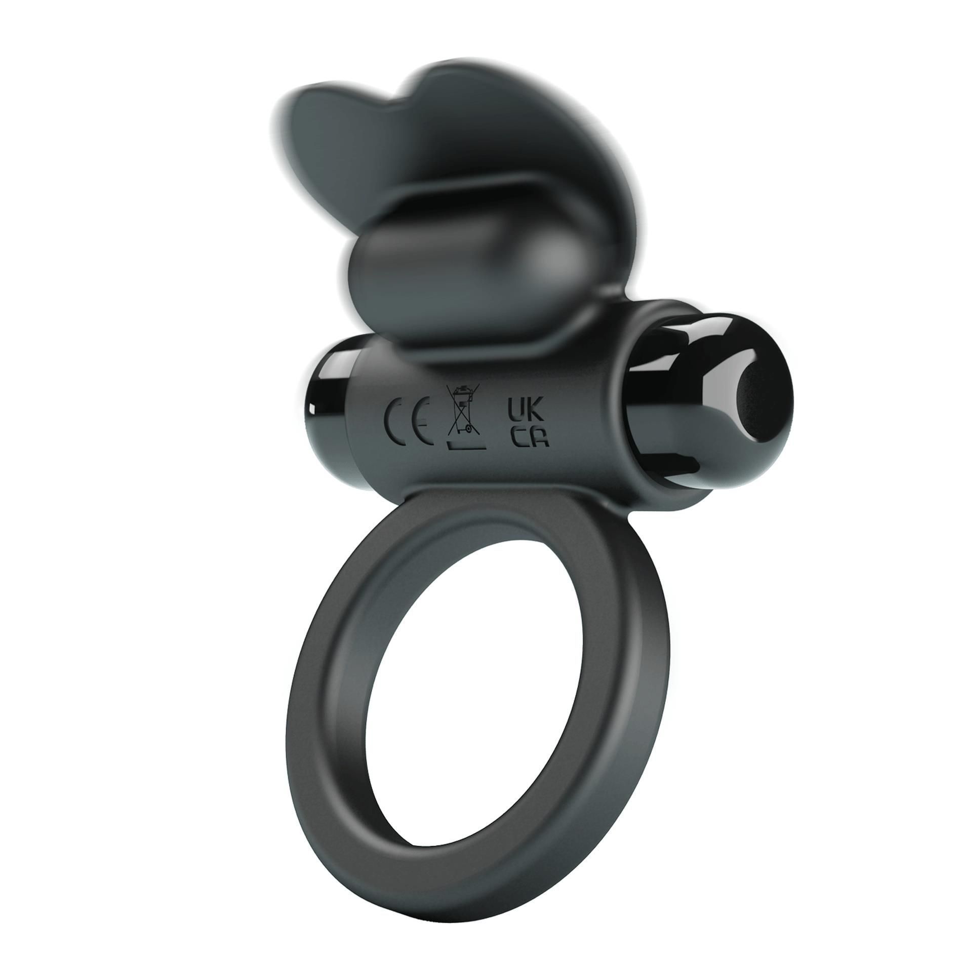 Виброкольцо Pretty Love Vibrant Penis Ring Debonaire, 8,5 см (черный)