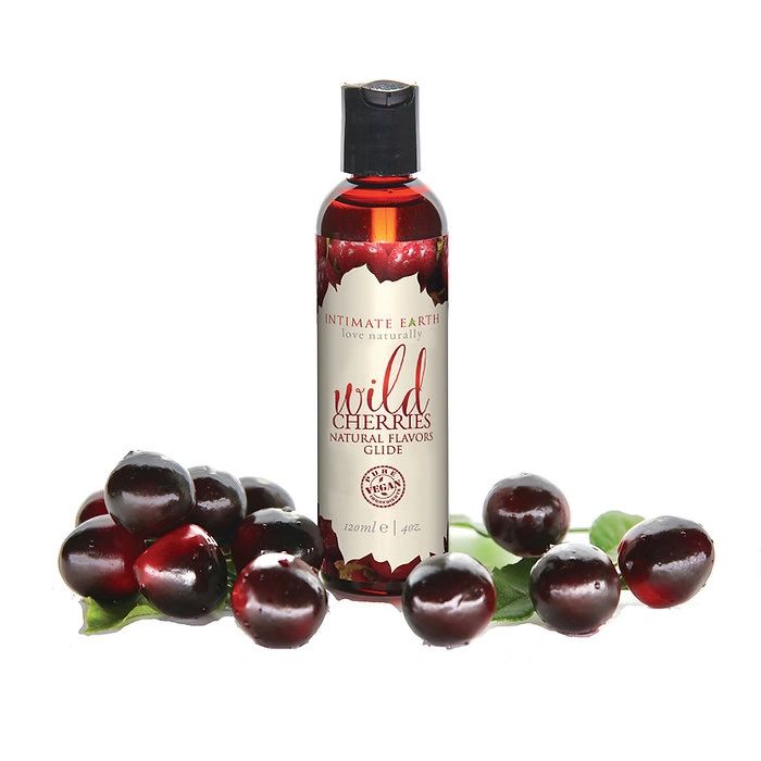 Лубрикант на водной основе Intimate Earth Natural Flavors вишня, 120 мл