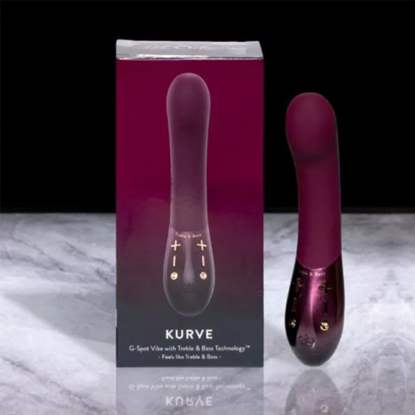 Вибратор Kiiroo Hot Octopuss Kurve, 19,4 см (бордовый)