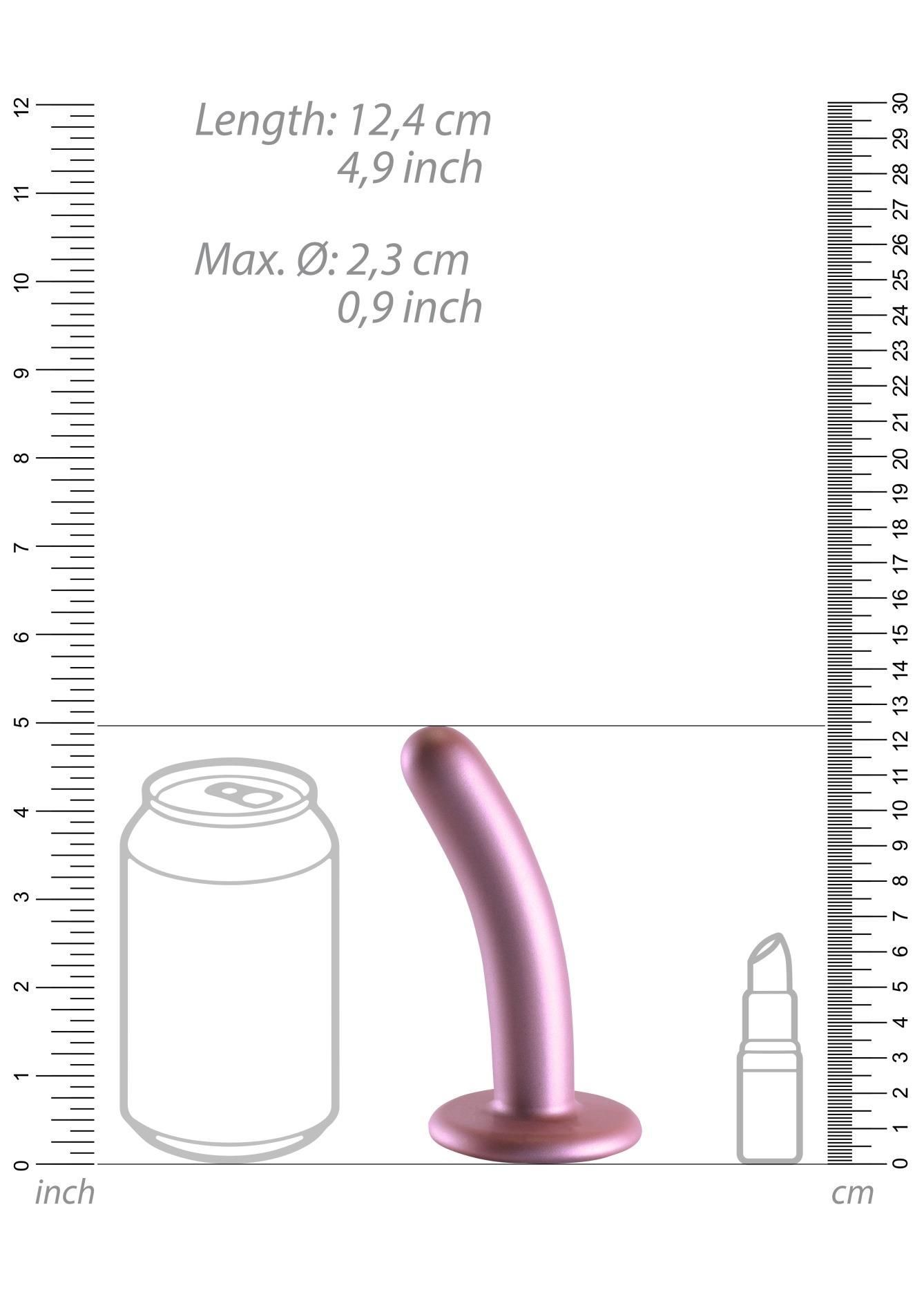 Фаллоимитатор Ouch! Smooth G-Spot Dildo 5'', 12.4 см (розовый)