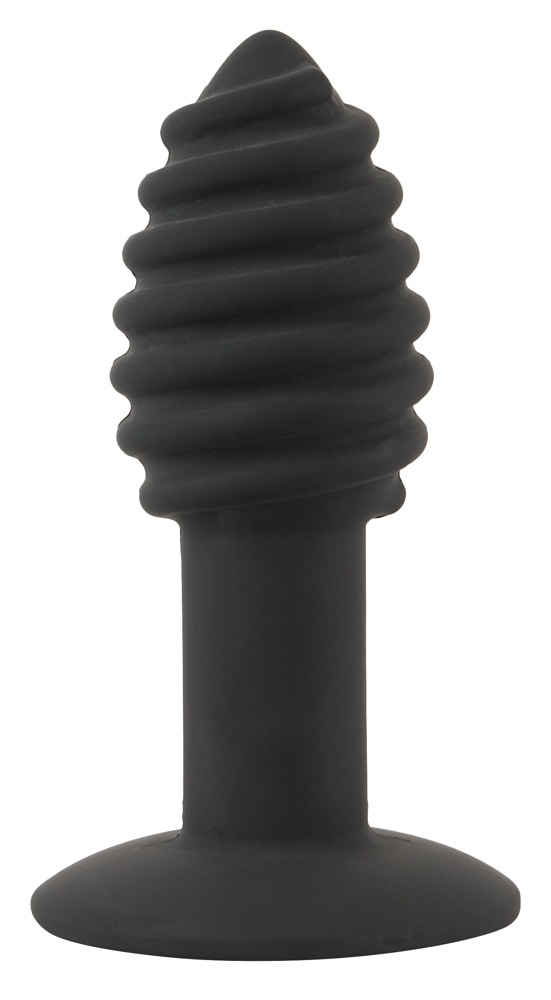 Korek analny z wibracją Orion Black Velvets Twist plug, 10,7 cm (czarny)