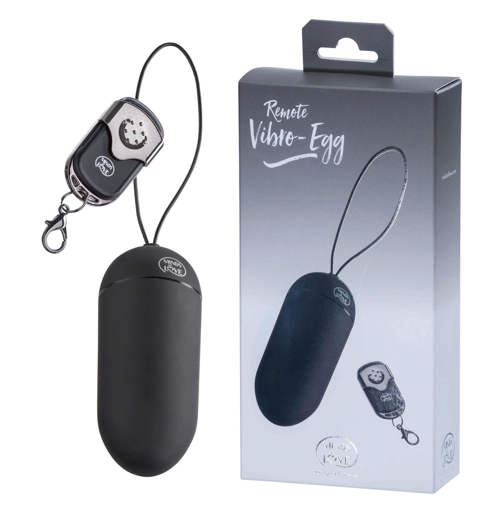 Виброяйцо Minds of Love Remote Vibro Egg, 8 см (черный)