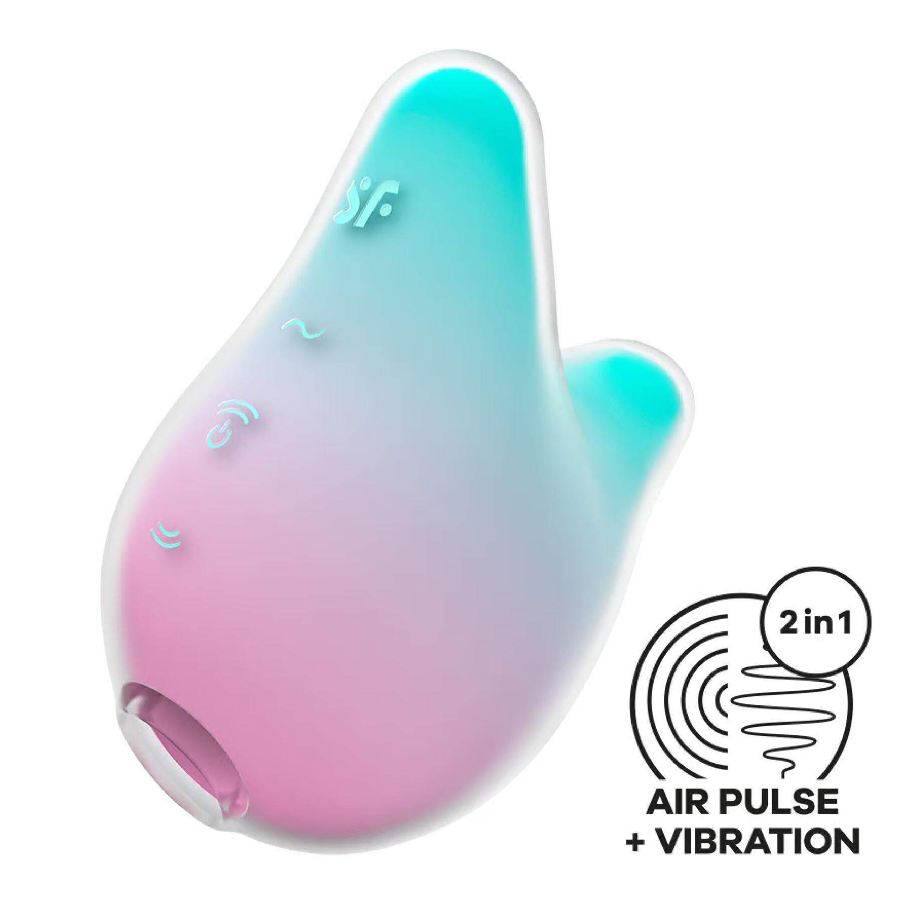 Вакуумный стимулятор клитора с вибрацией Satisfyer Mermaid Vibes (мятный)