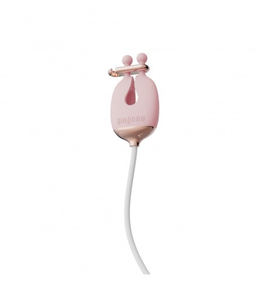 Qingnan No.2 Vibrating Nipple Clamps - Zaciski na sutki, Różowy