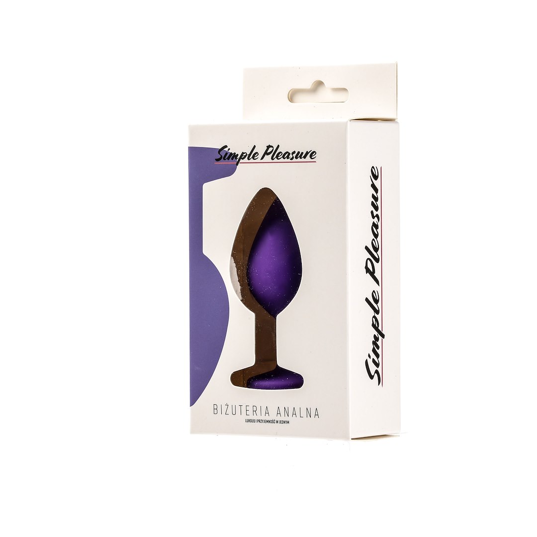 Korek analny Simply Pleasure M, 8 cm (czerwony)