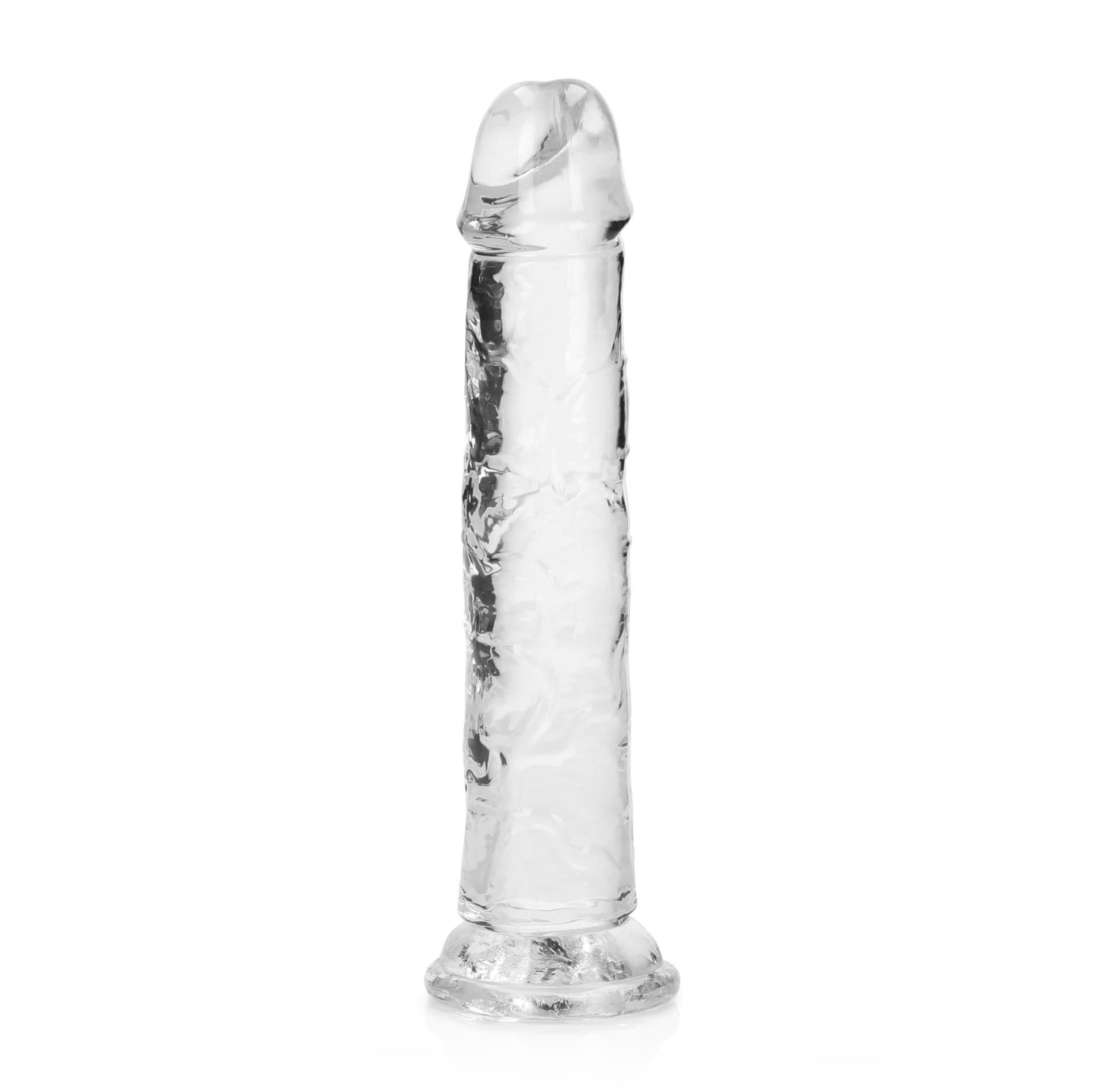 Dildo RealRock Crystal Clear Realistic 7'', 20 cm (przezroczysty)